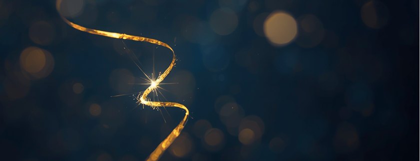 Ein goldener Faden im Dunkeln